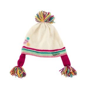 Kenzo Kids Toddler Girls' Embroidered Knitted Beanie